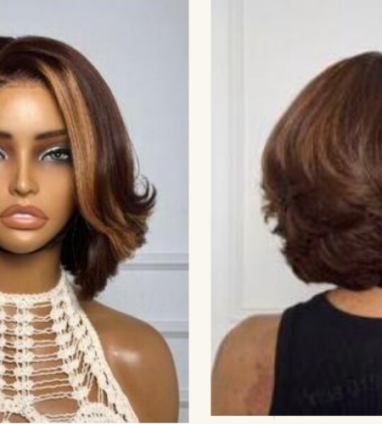 Bouncy bob wig 8 inches